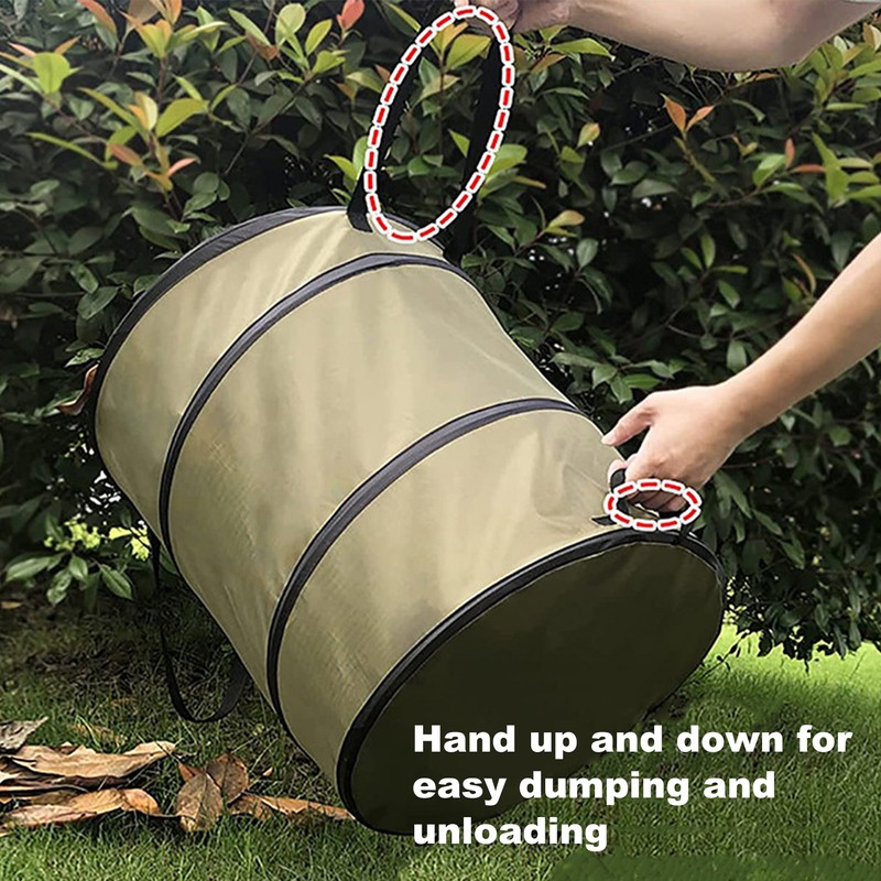 113L Collapsible Trash Can 30 Gallon Recycling Large Leaf Garbage