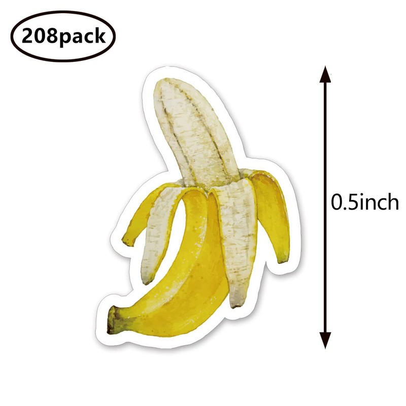 Banana Fruit Planner Stickers, 0.5in Monthly Scrapbooking Arts Calendars Crafting