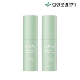 Kim Jung-moon Aloe Cure 2X Cream Moisture Stick Balm 2ea / 김정문알로에 큐어 2X크림 수분 스틱밤 2개