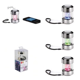 Mini Bluetooth Speaker with Microphone (Mini Music Box with LED Colour Change Hands Free for Mobile Phones, Compatible With All Smartphones)