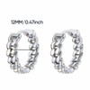 Cuban Chain Link Hoop Earrings, Chunky Waterproof Design, Stainless Steel,