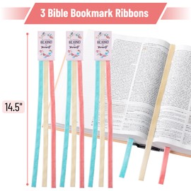 Mr. Pen- Bible Bookmark Ribbons, 3 Pack, Bible Ribbons Bookmarks, Ribbon Bookmark Ribbon Book Markers for Bibles