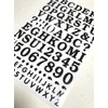 XIAXIN Waterproof PVC Alphabet Number Sticker Set Weatherproof Waterproof Roman