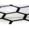 RydeSafe Iron-On Reflective Safety Decals - Large - Hexagons, Silver