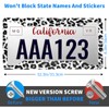 Leopard Print License Plate Frame for Women Black Gray Cheetah