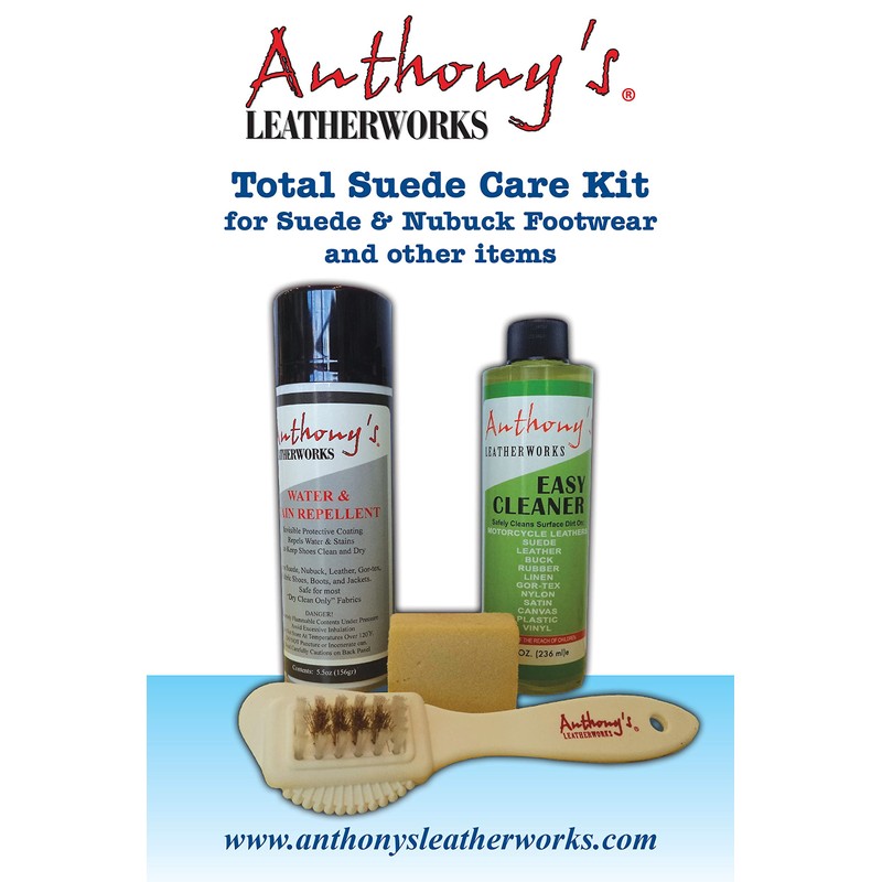 Anthony's Leatherworks Total Suede Care Kit for Suede & Nubuck
