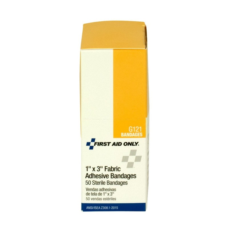 First Aid Only G121: 1"X3" Fabric Bandages, 50/Box