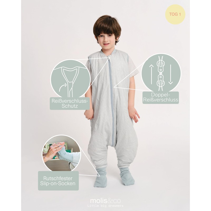 molis&co - Baby Sleeping Bag with Feet and Sock -