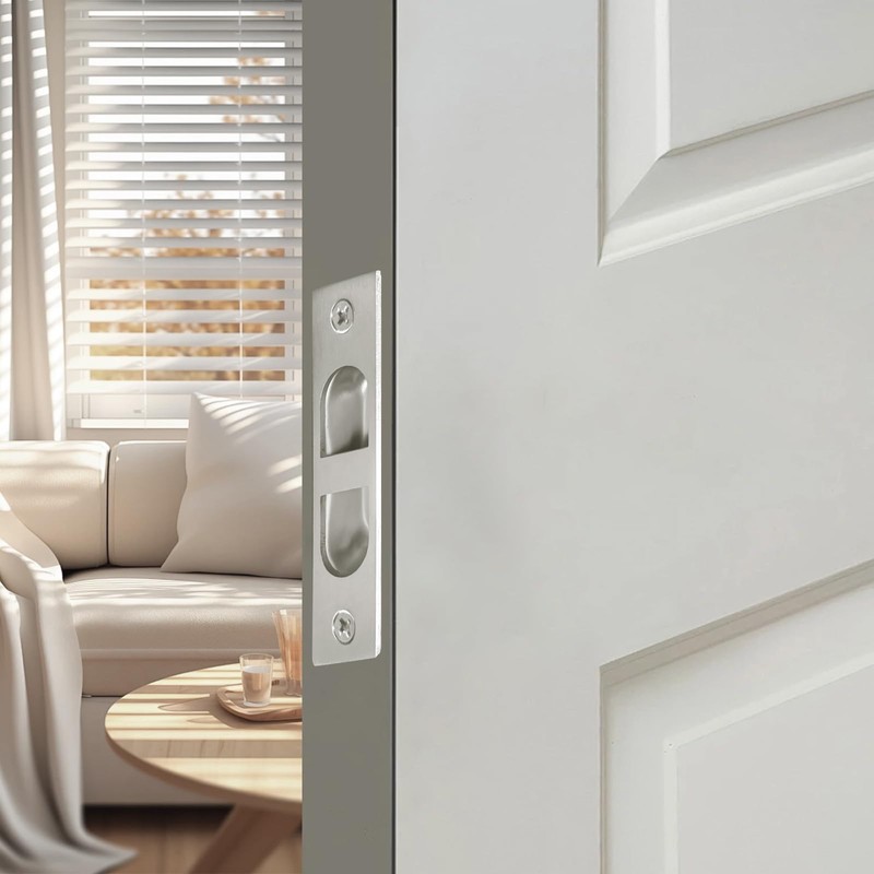 Fihatokus 1 Pack Pocket Door Edge Pull, 304 Stainless Steel