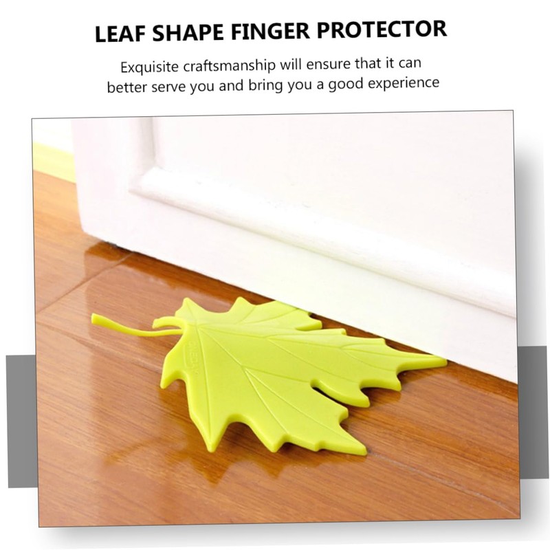 TEHAUX 4pcs Maple Leaf Door Stoppers Safe Material Safety Door