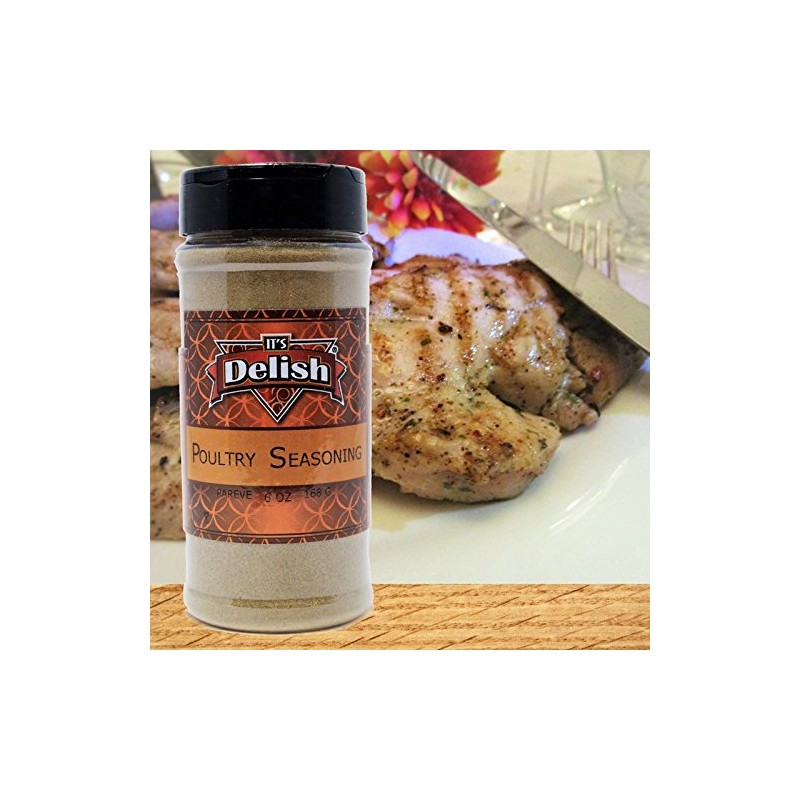 Poultry Seasoning by Its Delish, 6 Oz. Medium Jar