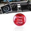 HIBEYO Car Start-Stop Button Sticker Fits Land Rover Discovery Range