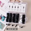 100 Pcs Car Body Trim Clips, Plastic Rivet Fasteners Universal