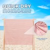 Pink Turkish Beach Towel Oversize 100cm x 180cm with Carry