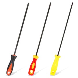 Alrhso 3 Pcs Chainsaw File Kit Chainsaw Files Chain Saw Blade Sharpener Chainsaws 5/32", 7/32", 3/16", Chain Sharpener Round Files for Sharpening and Woodworking Hand Tools