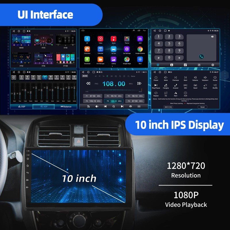 ESSGOO For Nissan Versa Sedan 2015-2019 Apple Carplay Android 14.0