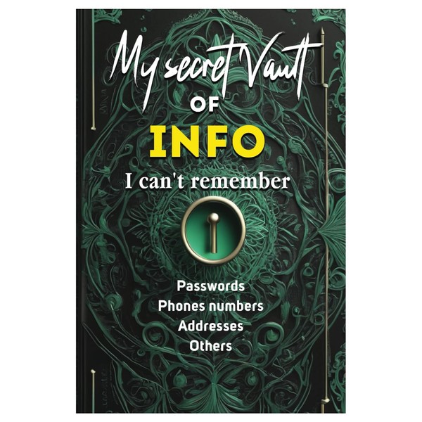 Things I can't remember: A Journal for Passwords and Usernames