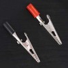 Crocodile Clips Set, Red & Black, 52 mm, 2 Pieces