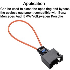 Greluma 1 x Female Light Guide Connector Bridge Socket Most Bus Fibre Optic Bridge Socket for Retrofitting and Repair Work