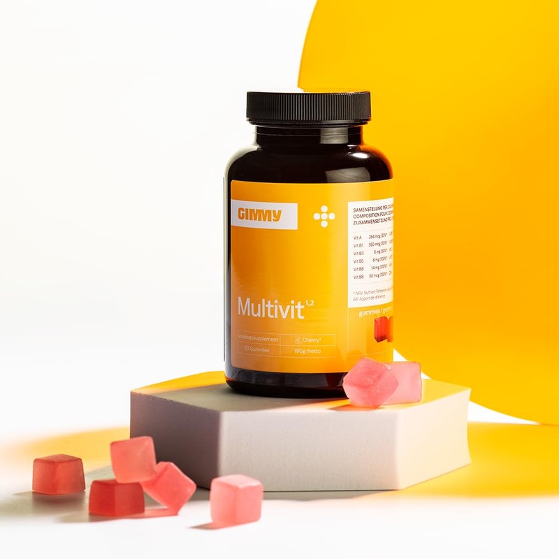 GIMMY Multivitamin Gummies - Supplement with Vitamin B12, vit A,