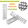 Qrity Pack of 10 compression springs, stainless steel coil springs,