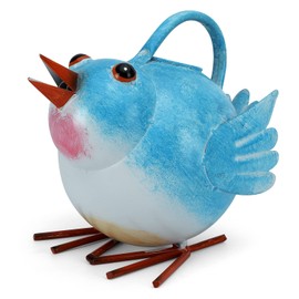 Metal Cute Bird Watering Can for Indoor/Outdoor Plants,Garden Functional Small Watering Can Decor, Decorative Watering Kettle Planter for House Plant Garden Flower,Kids 1.8L 1/2 Gallon Watering Pot,