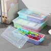 Naivees 3 Pack Plastic Storage Box with Multi-colour Storage Box