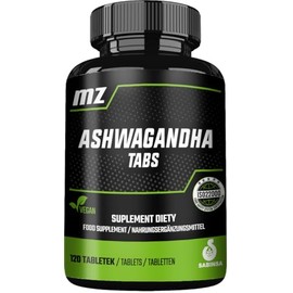 Ashwagandha 125 mg per tablet, 120 tablets, supports mental clarity and relaxation, 2 month supply, dietary supplement from MZ-Store