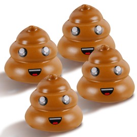 Ainiv Fake Poop Squeeze Stress Balls, 4pcs Stress Relief Ball, Sensory Stress Ball for Kids and Adults, Hand Exercise Stress Relief Balls, Squeeze Toys for Anxiety, Fidget, Tension, Manage Anger