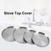 4Pcs/Set Stainless Steel Kitchen Stove Top Burner Covers Cooker Protection