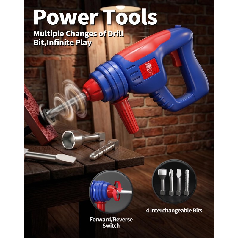 FRRJUY Kids Tool Set for Boys Toddler Tool Set with