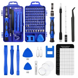 Yostyle Juego de Destornilladores 120 En 1, Destornilladores De Precisión Profesional, Kit de Herramientas Precisión Reparación de Bricolaje para Teléfono, Consola de Juegos, Cámaras, Reloj, Gafas