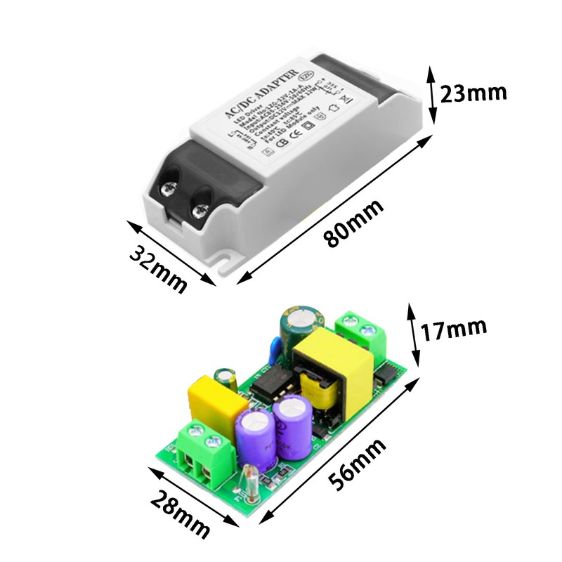 LED Transformer 12 V 12 W 1 A, Ultra Thin