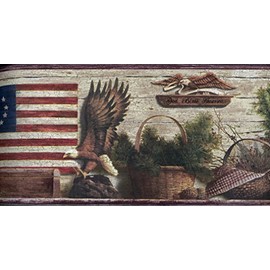 CHESAPEAKE GOD BLESS AMERICA WALLPAPER BORDER