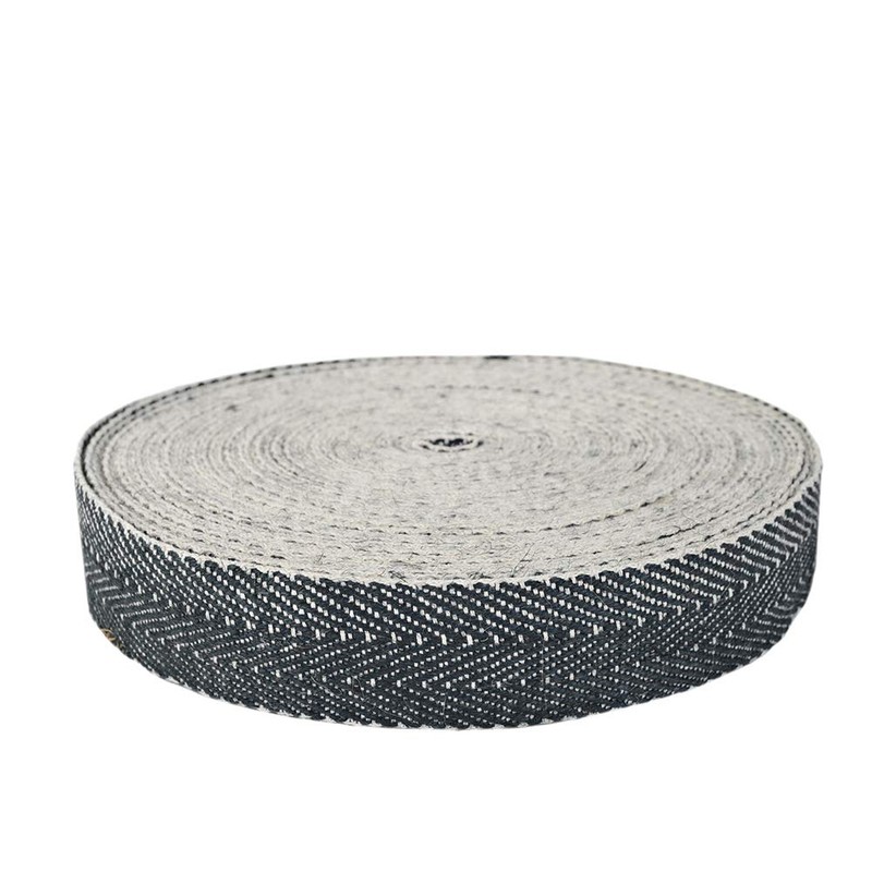Foam & Upholstery Warehouse Black & White Herringbone Webbing, Upholstery