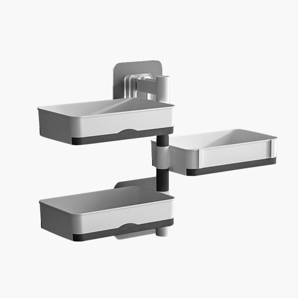 No-Drilling Shower Soap Holder for Soap, Self Draining Soap Saver