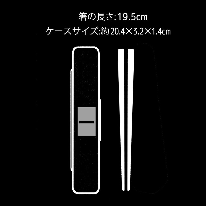 Skater ABC4AG Silver Ion Ag+ Antibacterial Chopsticks & Chopsticks Case