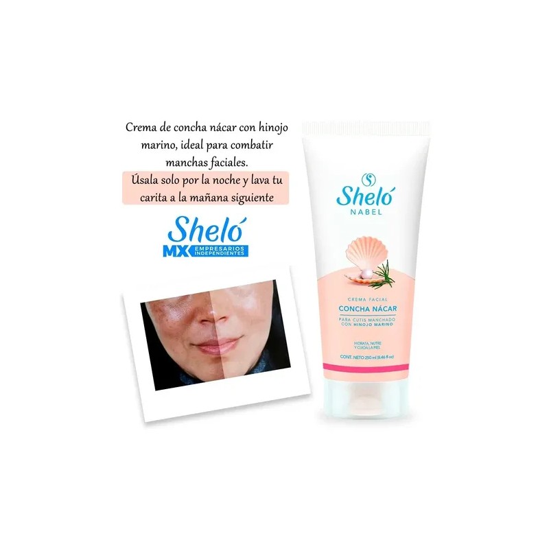 Crema Concha Nacar Para Manchas O Paño Despigmentante 250 Ml