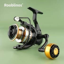 Rooblinos HM 5.2:1 Spinning Reel, Cast-style Reel 1000-7000 SeriesSpool Capacity: 7000 Series
