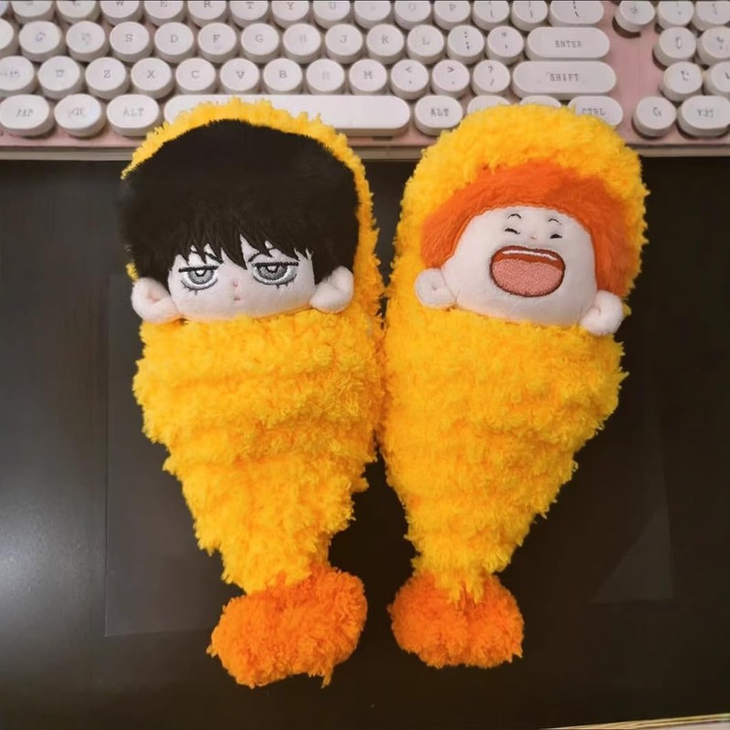 AXLUCE - Sewing Clothes-Shrimp Fly-Fried-Plush-Clothes-10cm-Doll (10cm)