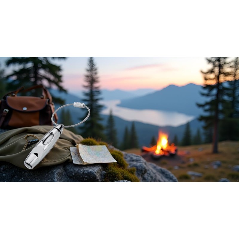 SILBERKANNE Key Ring Whistle 11 x 1.5 x 1.5 cm