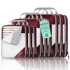 9 Set Compression Packing Cubes for Travel - Compressible, Lightweight, and Space-Saving Packing Cubes, Travel Essentials for Women, Wine
