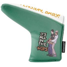 WONXISEN Golf Club Headcover for Mallet Blade Putter Funny Style Premium Leather Golf Headcovers Set with Embroidery Tags Gilmore