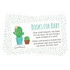 Cactus Book Request Baby Shower Card Inserts - 24 count
