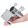 com-four® Parasol Holder Made of Galvanised Steel, Adjustable Umbrella Attachment