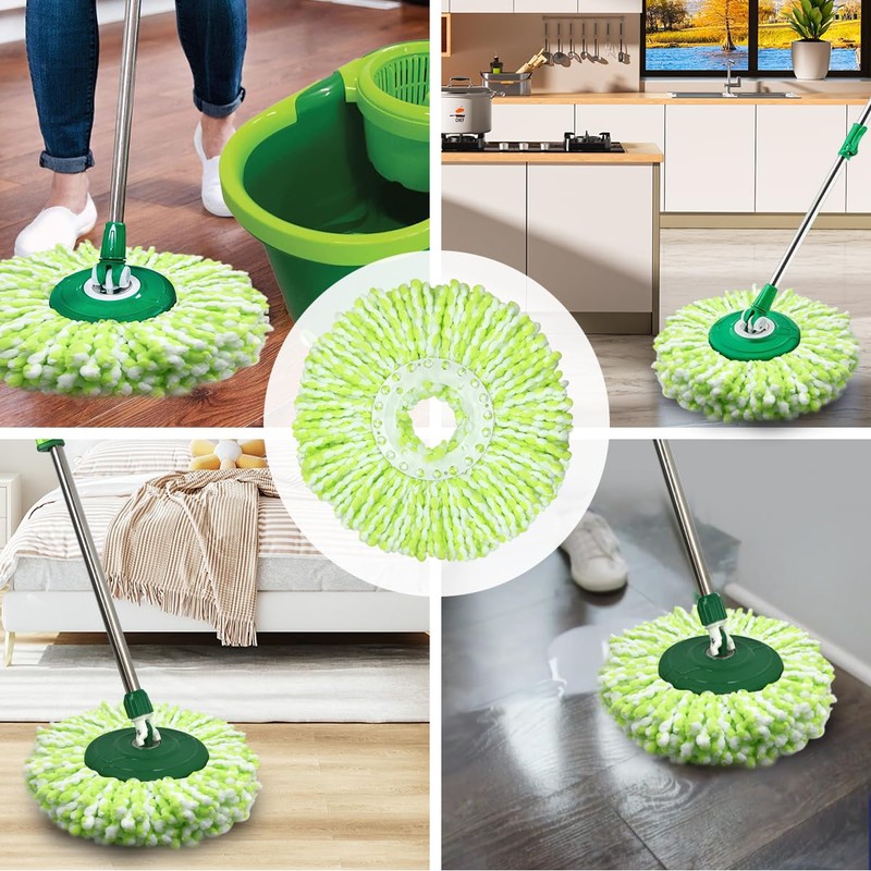 3 Pack Mop Heads Replacement Compatible with Sabco 2-Action Clean