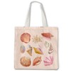 OTOUO Coastal Seashell Tote Bag - Pink Shell Canvas Tote