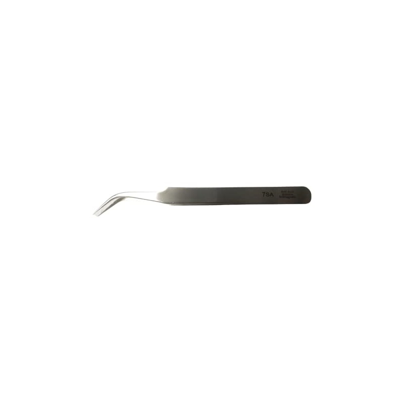 Precision Tweezers Shape No.7 Fine Curved Anti-Magnetic 120mm Length