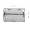 Rolling Grilling Basket Stainless Steel Grill Cage Round Stainless Steel