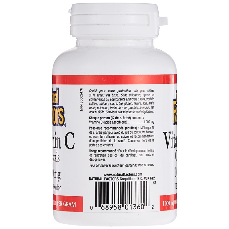 Natural Factors Natural Factors Vitamin C Crystals, 125 GR